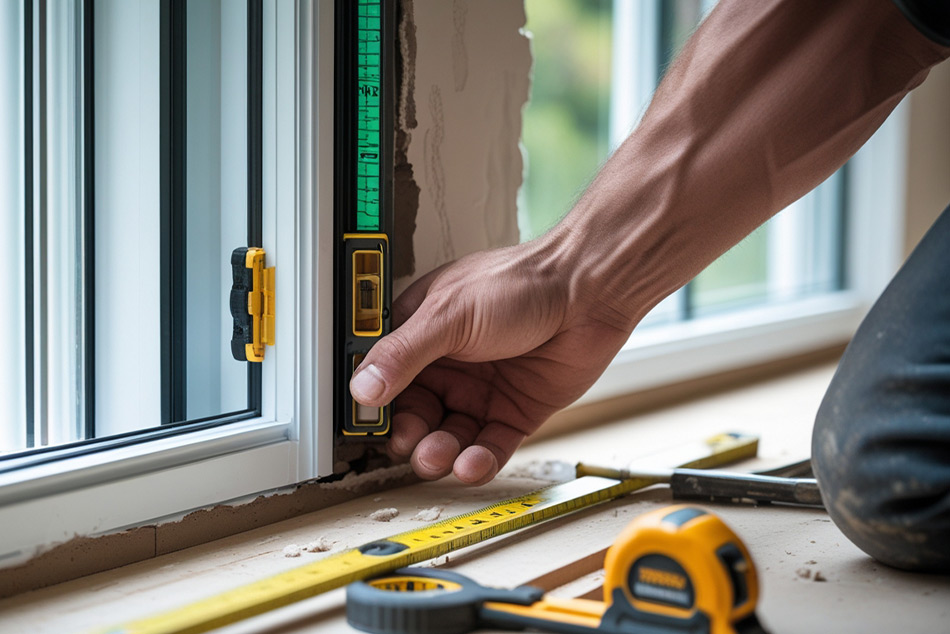 Дограмата трябва да е отлично нивелирана